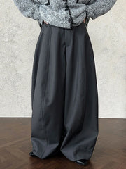 High-Waisted Wide-Leg Trousers