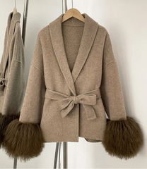 Luxury 70% Wool Fur Waist Coat