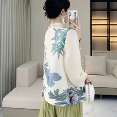 Truly Pleated Floral Blouse