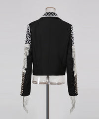 Luxury Pearl Cropped Blazer