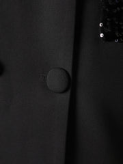 Velvet Sequin Boyfriend Blazer