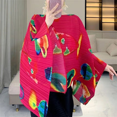 Luxury Plissé Pleat Tunic Shawl