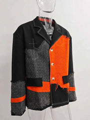 Men's Deconstructed Tweed Blazer