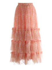 New Couture Tulle Midi Skirt