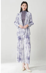 Luxury Pleated Blazer & Pant Set