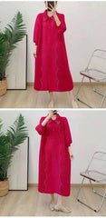 Luxury Plissé Oversized Dress