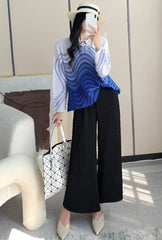 Signature Pleated Polo Top