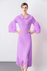 Luxury Cocktail Pleats Dress
