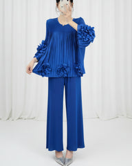 Luxurious Pleated Pants Set