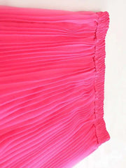 Couture Pleated Tulle Ruffle Skirt