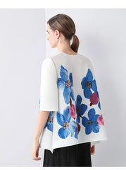 Luxury Pleated 3/4 Sleeve Blouse
