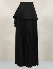 Luxury 3D Floral Plissé Skirt