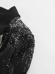 Luxury Crystal Embellished Blazer