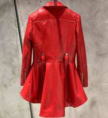 Luxury Sheepskin Asymmetric Jacket