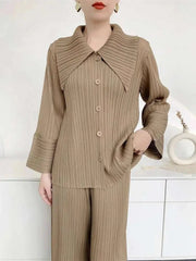 Sophisticated Luxury Plissé Top