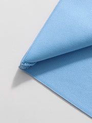 Elegant 3D Floral Halter-Neck Dress