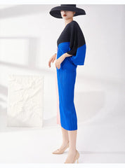 Truly Pleated Batwing Midi Dress