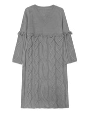 Premium 3D Cable Knit Dress