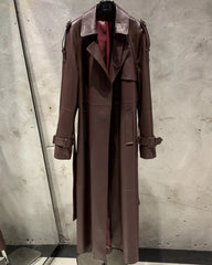Genuine Sheepskin Couture Trench Coat