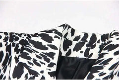 Women's Leopard Boyfriend Tailored Blazer