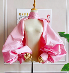 Luxury Voluminous-Sleeve Bolero