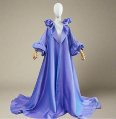 Luxury Ruffle Taffeta Opera Coat