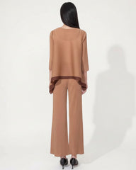 Plissé Pant Suit Travel-Ready