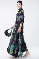 Luxury Tunic Pleated Dress