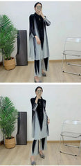 Plissé Wide Leg Trouser & Blouse
