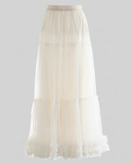Luxury Beaded Tulle Skirt