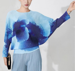 Luxury Pleated Batwing Top