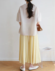 Luxury Dressy Pleated Top