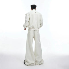 Men's 2 Piece Casual Oversized Top & Wide Leg Pants Set