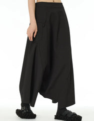 Avant-Garde Drop-Crotch Trousers