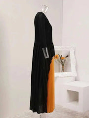 Luxury Pleated Asymmetric Dress