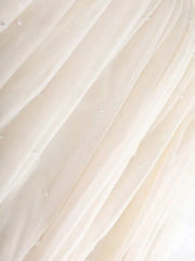 Luxury Pearl Tulle Maxi Skirt