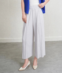 Wide-Leg Plissé Daily Trousers