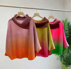 Luxury Pleated High Neck Top