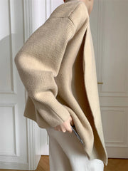 Luxury Thick Double-Knit Cardigan