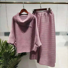 Comfortable Plissé Top & Pant Set