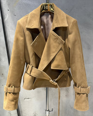 Luxury Lambskin Suede Jacket