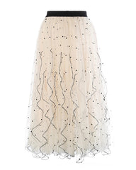 Couture Polka Dot Tulle Skirt
