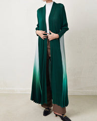 Plissé Elegant Flow Long Coat