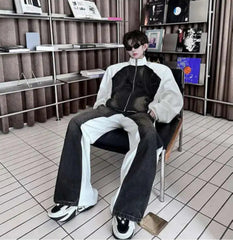Men's Denim Two-Tone Oversized Set