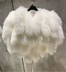 Genuine Fox Fur Tails Bolero
