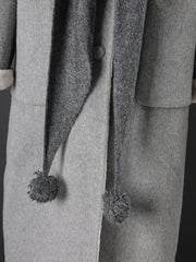 Elegant Double-Faced Wool Blend Coat