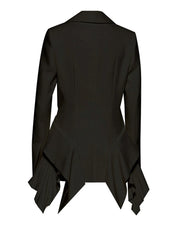 Luxury Pleated Detail Blazer