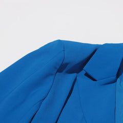 Luxury Draped Scarf Blazer