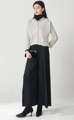 Luxury Pleated Wide Leg Pants