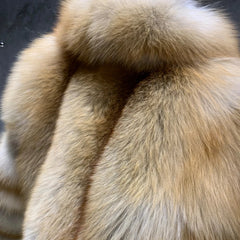Couture Cropped Fox Fur Jacket